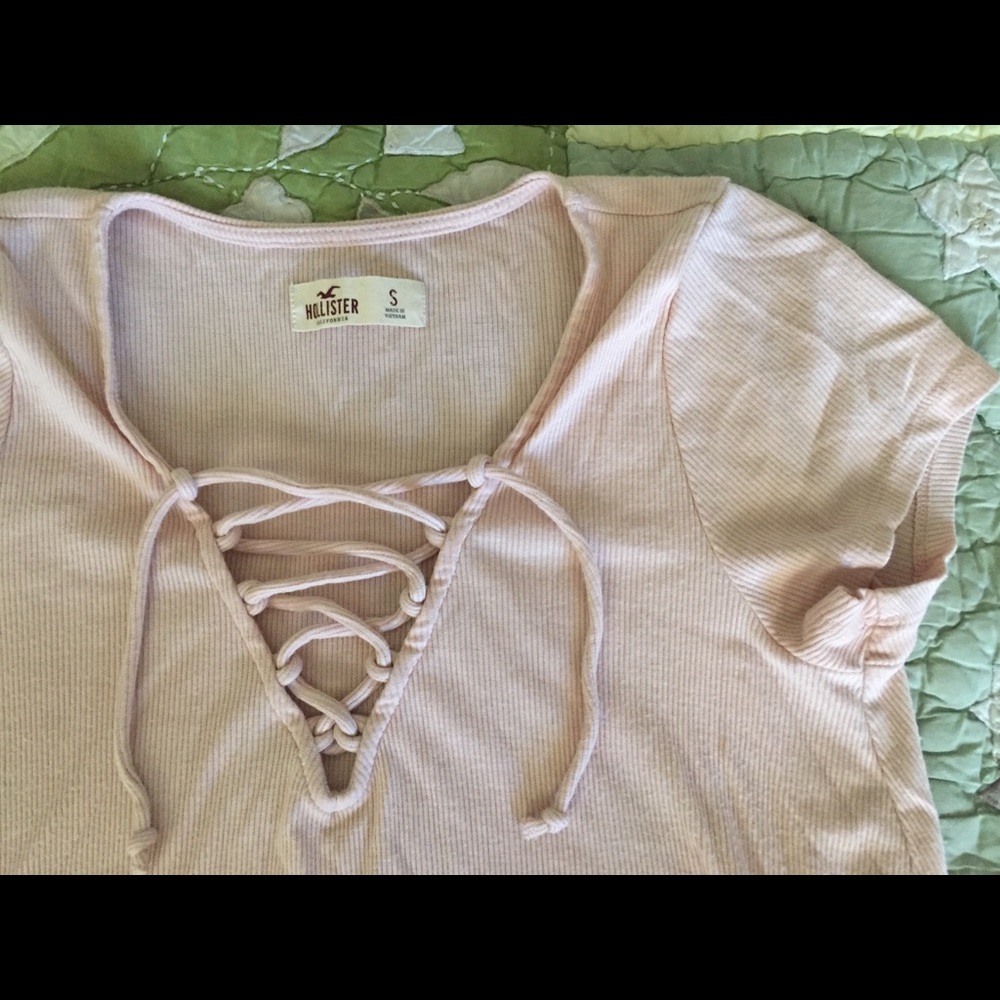 Lace Up Hollister Shirt